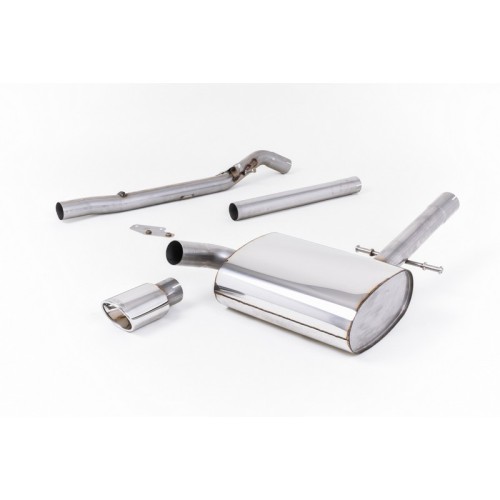 MCXVW219 Milltek Cat-back Non-resonated Volkswagen Corrado VR6 92-95 scarico sportivo terminale marmitta decat skat 200 celle