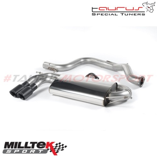SSXVW282 Milltek Cat-back Race Non-resonated Volkswagen Golf Mk5 2.0 Tfsi GTI scarico sportivo terminale marmitta decat skat 200