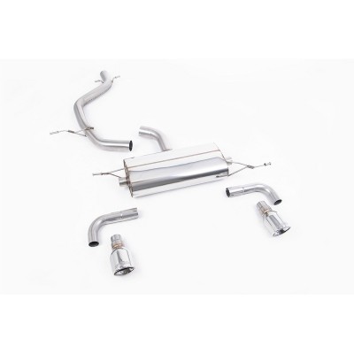 SSXVW112 Milltek Cat-back Non-resonated Volkswagen Golf Mk6 2.0 TSI GTI scarico sportivo terminale marmitta decat skat 200 celle