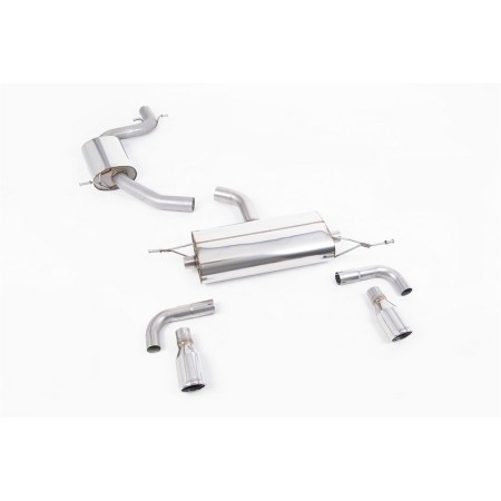 SSXVW115 Milltek Cat-back Resonated Volkswagen Golf Mk6 2.0 TSI GTI scarico sportivo terminale marmitta decat skat 200 celle