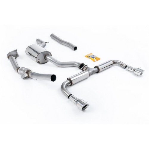 SSXVW173 Milltek Turbo-back Race De-Cat  Volkswagen Golf Mk6 2.0 TSI GTI scarico sportivo terminale marmitta decat skat 200 cell