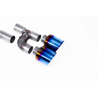 SSXVW698 Milltek Particulate Filter-back Road+ Volkswagen Golf Mk8 2.0 GTI 245cv 4 uscite stile 8R scarico sportivo terminale ma 2