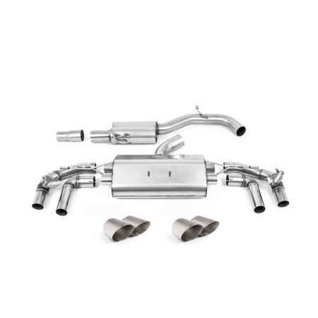 SSXVW632 Milltek Particulate Filter-back Resonated Volkswagen Golf Mk8 2.0 R 320cv scarico sportivo terminale marmitta decat ska