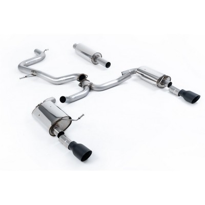 SSXVW609 Milltek Cat-back Resonated Volkswagen Jetta Mk7 2.0 Tsi GLI scarico sportivo terminale marmitta decat skat 200 celle