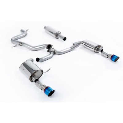 SSXVW611 Milltek Cat-back Resonated Volkswagen Jetta Mk7 2.0 Tsi GLI scarico sportivo terminale marmitta decat skat 200 celle