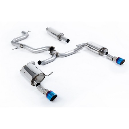 SSXVW611 Milltek Cat-back Resonated Volkswagen Jetta Mk7 2.0 Tsi GLI scarico sportivo terminale marmitta decat skat 200 celle