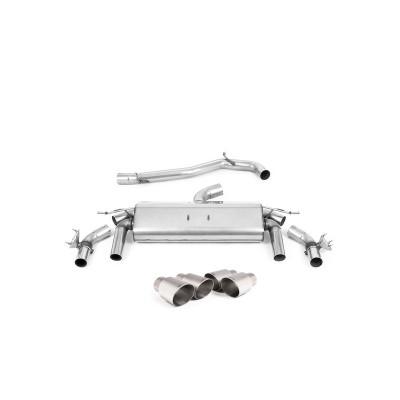 SSXVW599 Milltek Cat-back Non-resonated Volkswagen T-Roc 2.0 R 300cv scarico sportivo terminale marmitta decat skat 200 celle