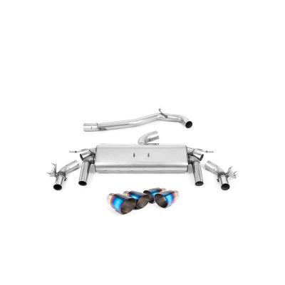 SSXVW600 Milltek Cat-back Non-resonated Volkswagen T-Roc 2.0 R 300cv scarico sportivo terminale marmitta decat skat 200 celle