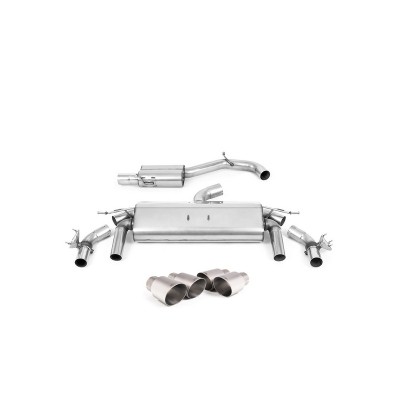 SSXVW594 Milltek Cat-back Volkswagen T-Roc 2.0 R 300cv MQB EVO scarico sportivo terminale marmitta decat skat 200 celle