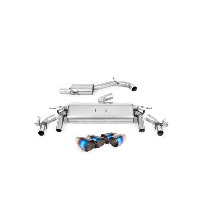 SSXVW595 Milltek Cat-back Volkswagen T-Roc 2.0 R 300cv MQB EVO scarico sportivo terminale marmitta decat skat 200 celle