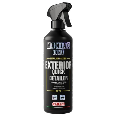 MANIAC LINE Exterior Quick Detailer 500ml - Pulitore a secco 3in1: Pulisce, Lucida e Protegge - Mafra MF70
