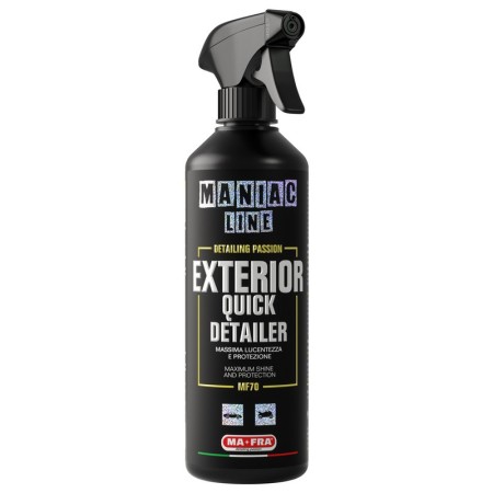 MANIAC LINE Exterior Quick Detailer 500ml - Pulitore a secco 3in1: Pulisce, Lucida e Protegge - Mafra MF70