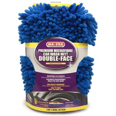MA-FRA Guanto lavaggio in microfibra Premium Double Face 30x20 cm - Mafra A0247