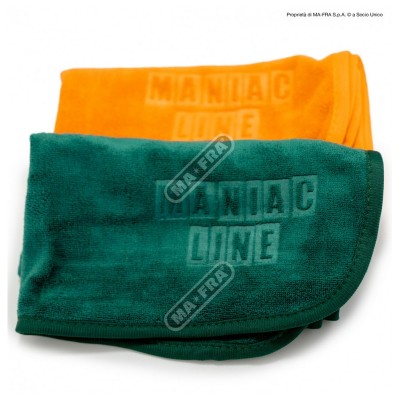 MANIAC LINE Panno All Round Double in microfibra per pulizia di tutte le superfici auto 60×40 cm- Confezione da 2 pezzi - Mafra  2
