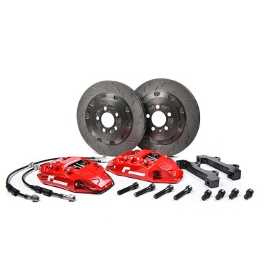 VWR652001-RED Racingline Kit freni maggiorati Stage 2 330mm 4pot Audi S1 8X, VW Polo 6R & 6C GTI, Seat  Ibiza 6J Cupra (ROSSE) f