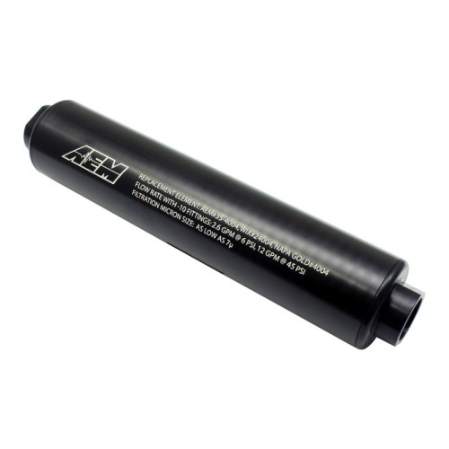 Filtro benzina alta portata universale AEM - 25-201BK carburante