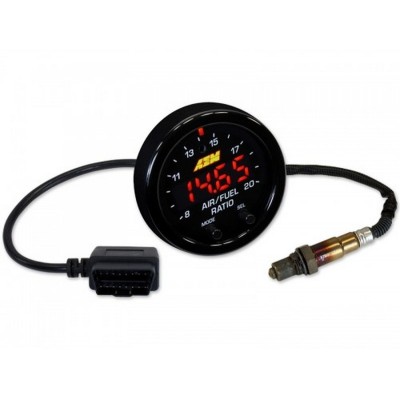Manometro AEM X-Series digitale Wideband UEGO Stechiometrico AFR con connettore OBDII - 30-0334 strumento carburazione