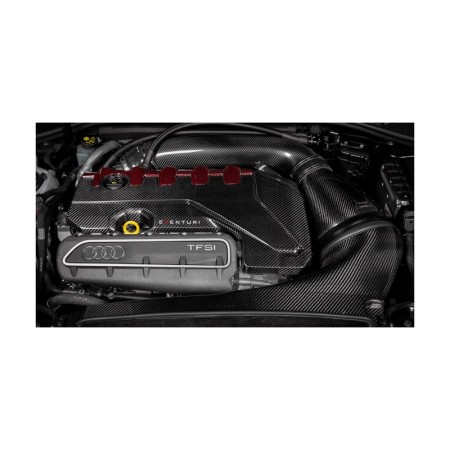Eventuri EVE-ST38V8S-CF-ENG Coprimotore in carbonio Rosso e Nero Audi RS3 8V / TT-RS 8S 400cv Gen 2 / RSQ3 copertura copri motor