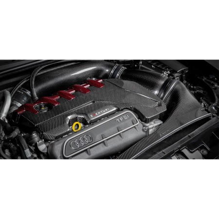 Eventuri EVE-ST38V8S-CF-ENG Coprimotore in carbonio Rosso e Nero Audi RS3 8V / TT-RS 8S 400cv Gen 2 / RSQ3 copertura copri motor