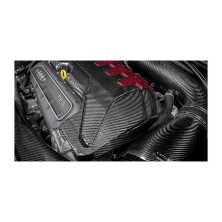 Eventuri EVE-ST38V8S-CF-ENG Coprimotore in carbonio Rosso e Nero Audi RS3 8V / TT-RS 8S 400cv Gen 2 / RSQ3 copertura copri motor