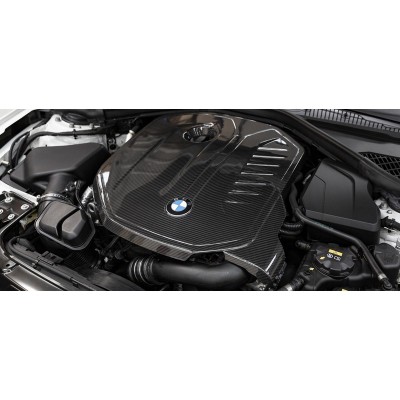 Eventuri EVE-B58F-CF-ENG Coprimotore in carbonio BMW Serie 1/2/3 M140i, M240i, M340i F B58 copertura copri motore engine cover 2