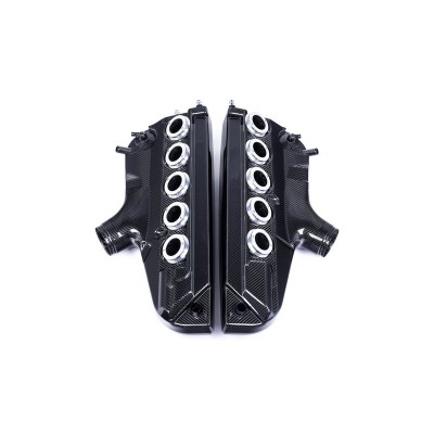 Eventuri EVE-S85-CF-PLM Plenum d'aspirazione (airbox inlet plenum) in carbonio lucido BMW Serie 5 E60/E61 M5/M6 filtro sportivo 2