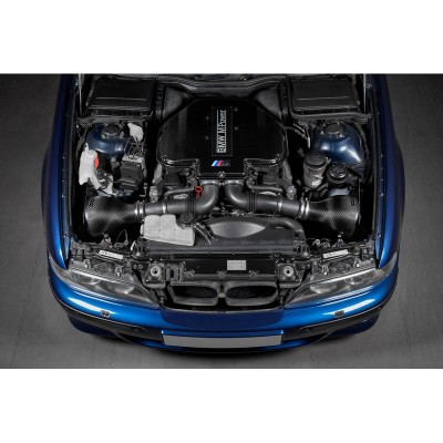 Eventuri EVE-S62-CF-PLM Coperchio Plenum in carbonio lucido BMW Serie 5 E39 M5 & Z8  S62 filtro sportivo COVER motore engine asp 2