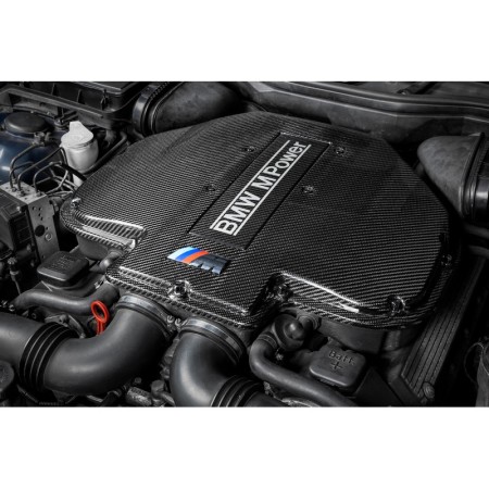 Eventuri EVE-S62-CF-PLM Coperchio Plenum in carbonio lucido BMW Serie 5 E39 M5 & Z8  S62 filtro sportivo COVER motore engine asp