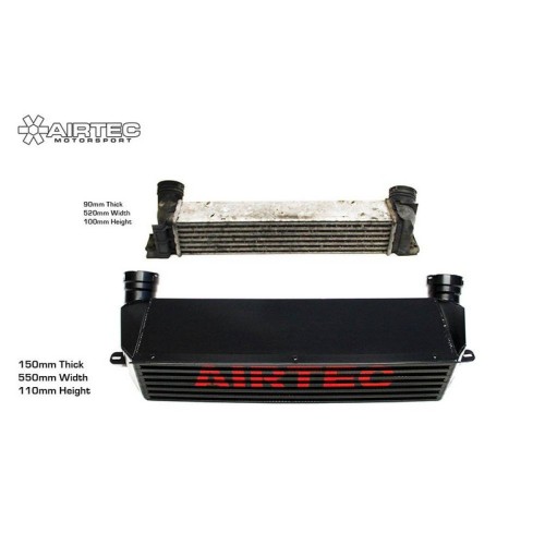 ATINTBMW3 Airtec Intercooler maggiorato BMW Serie 1 E81/E82/E87/E88 e Serie 3 E90/E91 e X1 diesel (lista in descrizione)
