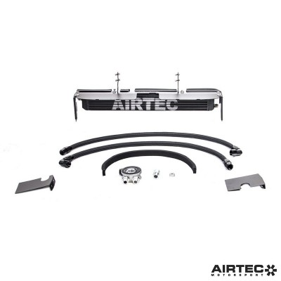 ATMSYGR14 Airtec Radiatore olio maggiorato Stage 3 Toyota Yaris mk4 GR 1.6T Gen.1 oil cooler raffreddamento sandwich termostato 2