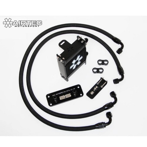 ATOILFO3 Airtec Radiatore olio remoto inferiore Race Ford Focus mk2 2.5 RS con piastra