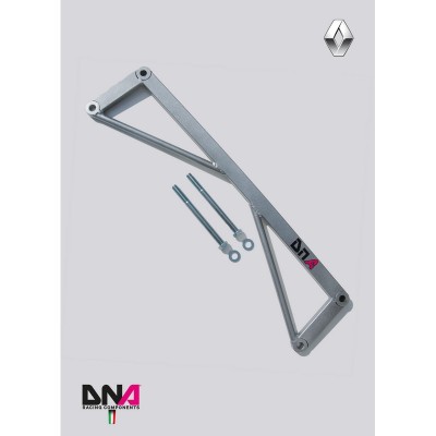 DNA Racing PC0057 Barra slitta anteriore Renault Clio 4 incl. RS assetto telaio pianale rinforzo duomi