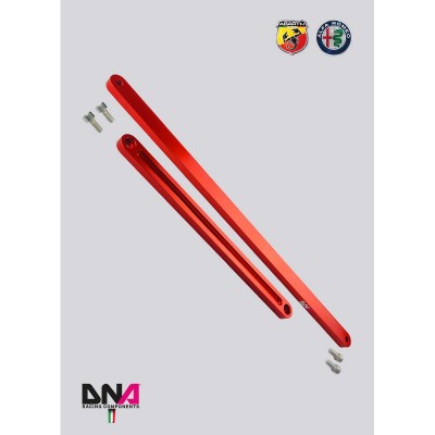 DNA Racing PC0101 Barra slitta doppia anteriore Alfa Romeo Mito assetto telaio pianale rinforzo duomi