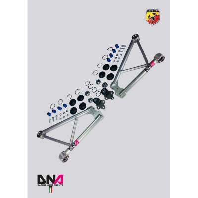 DNA Racing PC0136 Trapezi anteriori Abarth 500/595/695 camber caster regolabili assetto campanatura 2