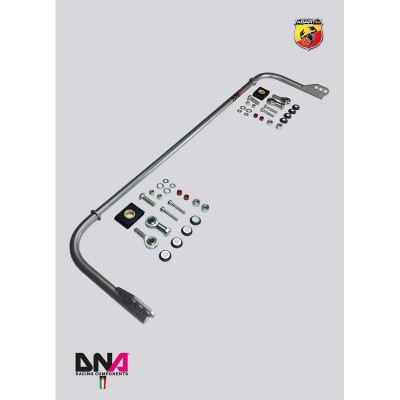 DNA Racing PC0137 Barra antirollio posteriore Fiat Panda mk2 169 assetto telaio pianale rinforzo duomi