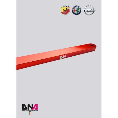 DNA Racing PC0171 Barra slitta singola anteriore Opel Corsa D incl. OPC assetto telaio pianale rinforzo duomi
