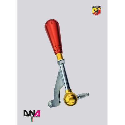 DNA Racing PC0401R Leva cambio stage 2 con pomello stile 695 rosso Abarth 500/595/695 leveraggio pomello shifter short