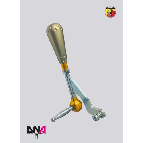 DNA Racing PC0401T Leva cambio stage 2 con pomello stile 695 titanio Abarth 500/595/695 leveraggio pomello shifter short
