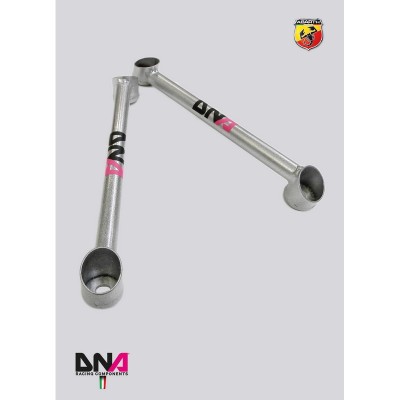 DNA Racing PC0495 Tiranti barra slitta sospensioni anteriori Abarth 500/595/695 camber caster regolabili assetto campanatura