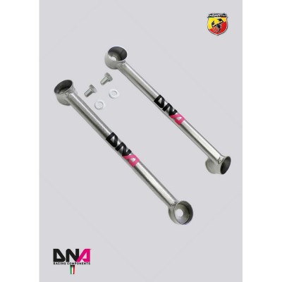 DNA Racing PC0495 Tiranti barra slitta sospensioni anteriori Abarth 500/595/695 camber caster regolabili assetto campanatura 2