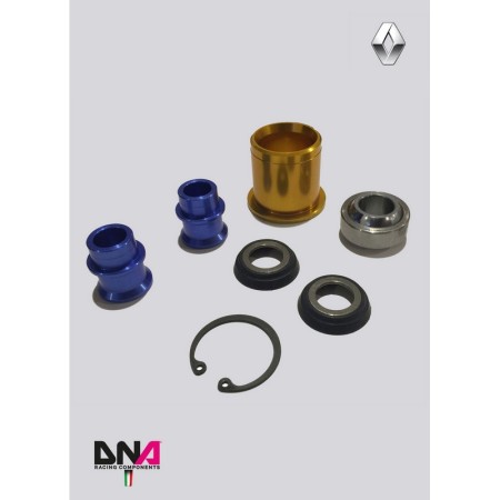 DNA Racing PC0616 Kit uniball anteriori trapezi anteriori Renault Clio 3 incl. RS camber caster regolabili assetto campanatura