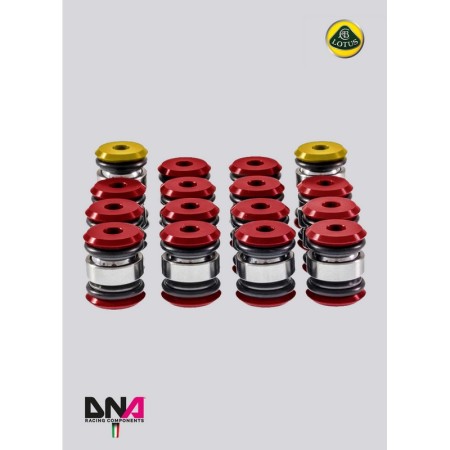 DNA Racing PC0669 Kit uniball per trapezi sospensioni standard (completo) Lotus Elise L4 Toyota camber caster regolabili assetto