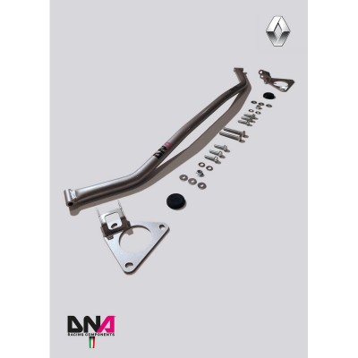DNA Racing PC0718 Barra duomi anteriore per duomo piccolo Renault Clio 3 incl. RS assetto telaio pianale rinforzo barraduomi
