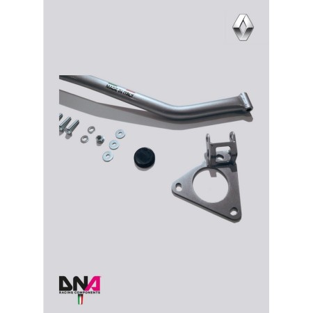 DNA Racing PC0718 Barra duomi anteriore per duomo piccolo Renault Clio 3 incl. RS assetto telaio pianale rinforzo barraduomi
