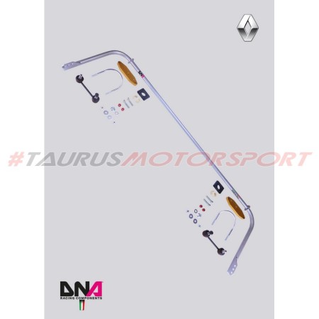 DNA Racing PC0721 Barra antirollio posteriore Renault Clio 4 incl. RS assetto telaio pianale rinforzo duomi