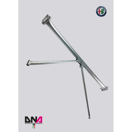 DNA Racing PC0769 Barra duomi posteriore con tiranti Alfa Romeo Giulietta assetto telaio pianale rinforzo barraduomi