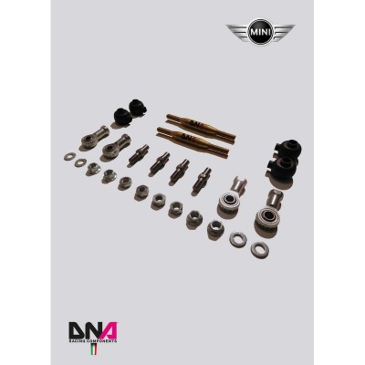DNA Racing PC0811 Tiranti barra antirollio posteriore Mini Cooper R50/R52/R53 incl. S camber caster regolabili assetto campanatu