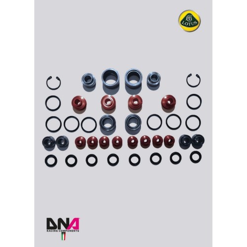 DNA Racing PC0812 Kit uniball trapezi standard Lotus V6 2012-2015 camber caster regolabili assetto campanatura