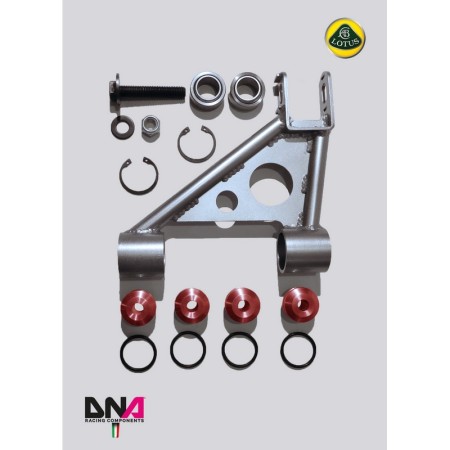 DNA Racing PC0839 Trapezi posteriori superiori Lotus V6 2012-2015 camber caster regolabili assetto campanatura