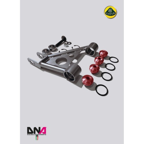 DNA Racing PC0839 Trapezi posteriori superiori Lotus V6 2012-2015 camber caster regolabili assetto campanatura